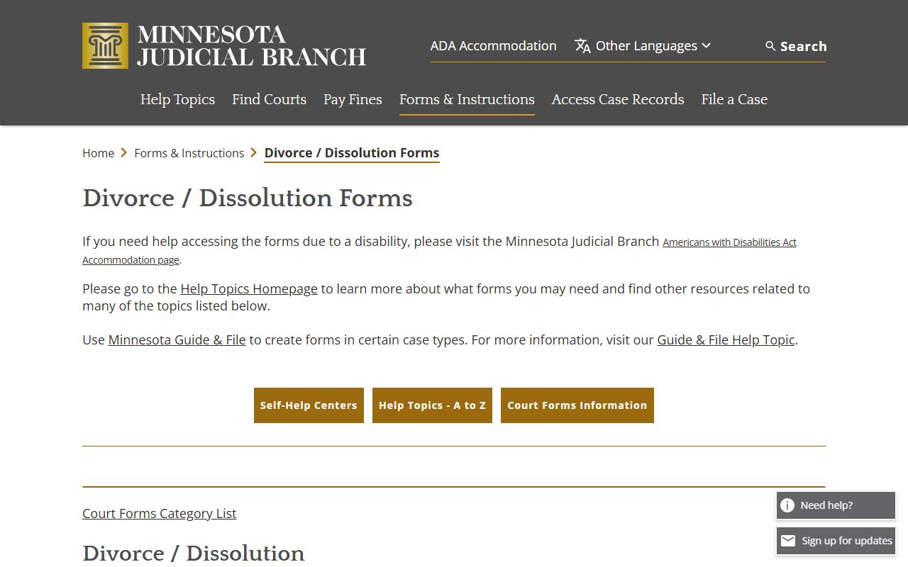 Hubbard County marriage divorce records Minnesota divorce forms